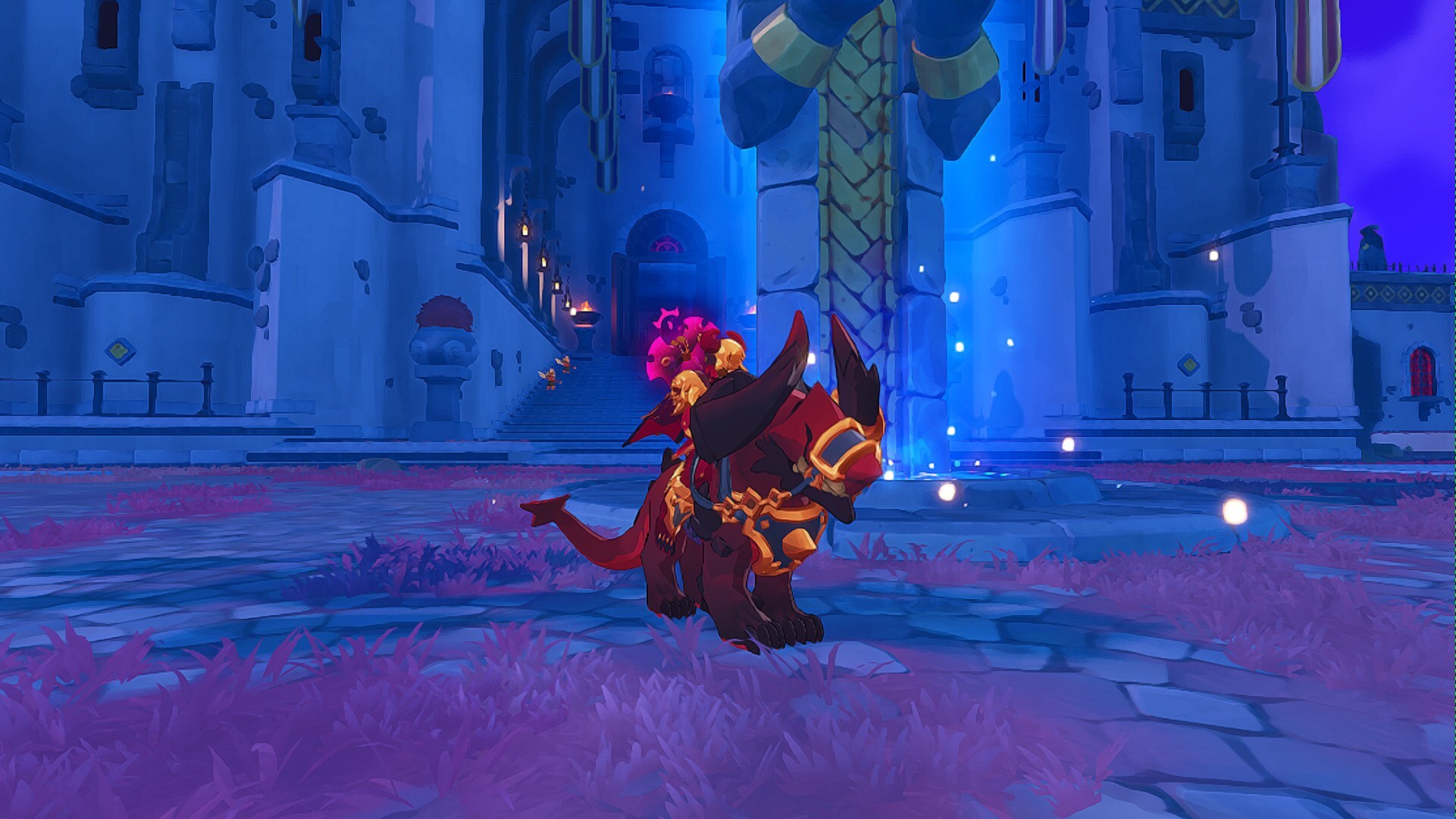 Farever players fighting Nightlings during a Rift event