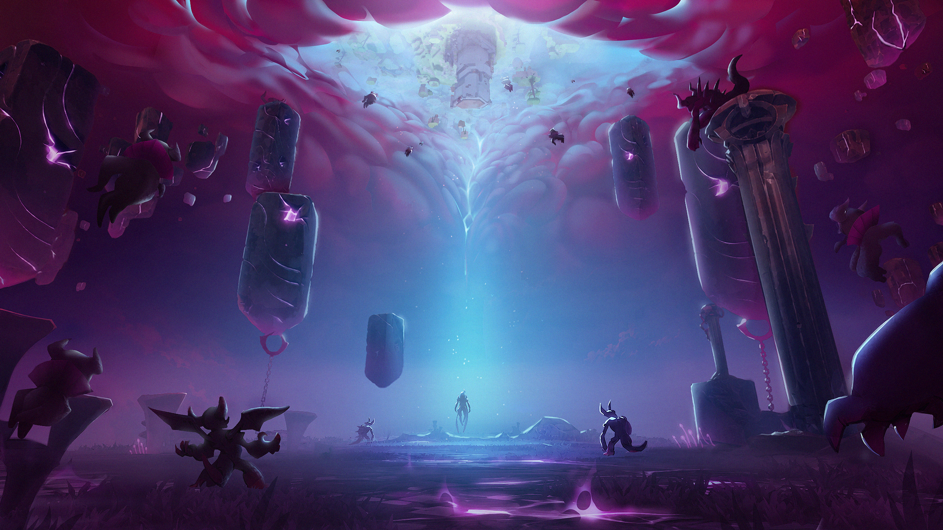 Official Farever Nightling Rift artwork showing Nightlings inside Niflhel